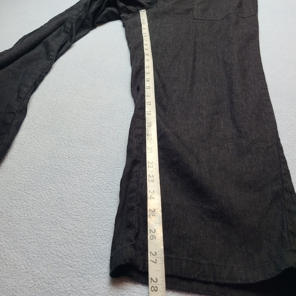 KUT from the Kloth Linen Blend Pants Womens XL Black Excellent Wide Leg - Picture 2 of 8